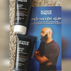 Scotch Porter Black Beard Wash and Balm Duo